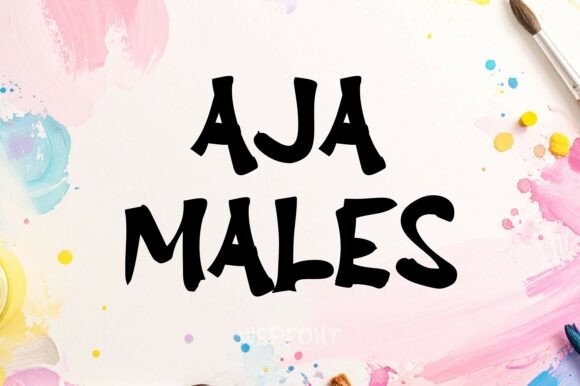 Aja Males: A Display Font That Feels Like a Human Handshake