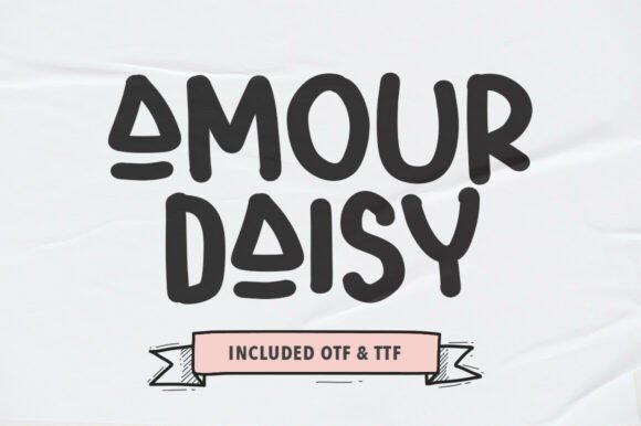 Amour Daisy: A Whimsical Display Typeface for Digital Branding