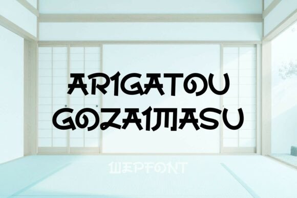 Arigatou Gozaimasu: A Display Font That Adds Quiet Confidence to Your Brand