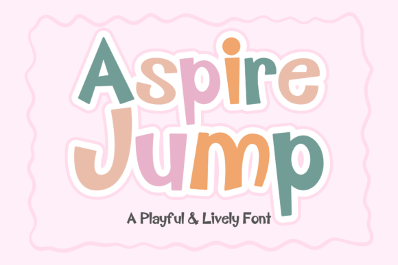 Aspire Jump: A Playful Display Font for Memorable Branding