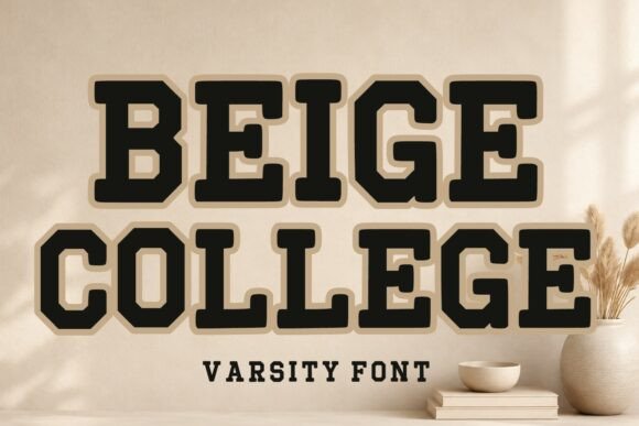 Beige College: A Varsity Font That Cuts Through the Feed