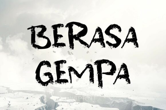 Berasa Gempa: A Display Font That Anchors Bold Marketing Messages