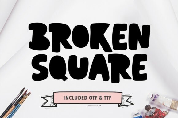 Broken Square: A Display Font with Quiet Confidence
