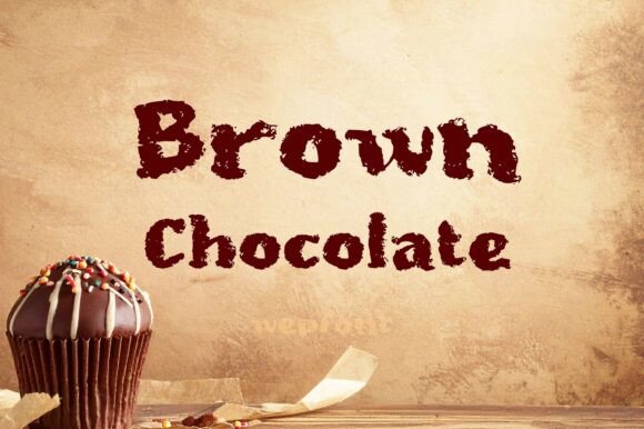 Brown Chocolate Font: A Display Typeface That Adds Warmth to Campaign Visuals