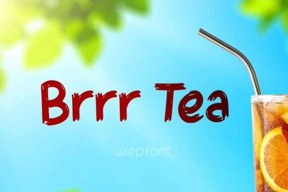 Brrr Tea: A Display Font That Chills with Charm