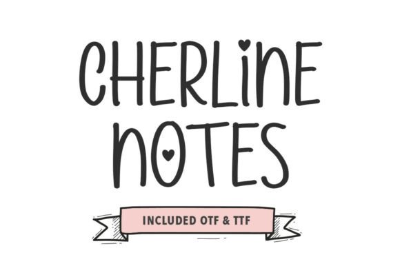 Cherline Notes: A Bold Handwritten Font for Crafters & Sellers