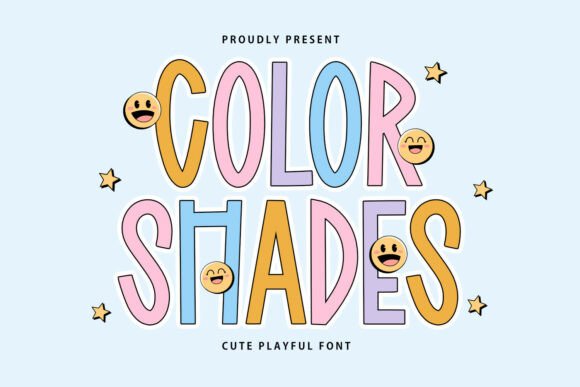 Color Shades: A Playful Display Font for Campaign Visuals