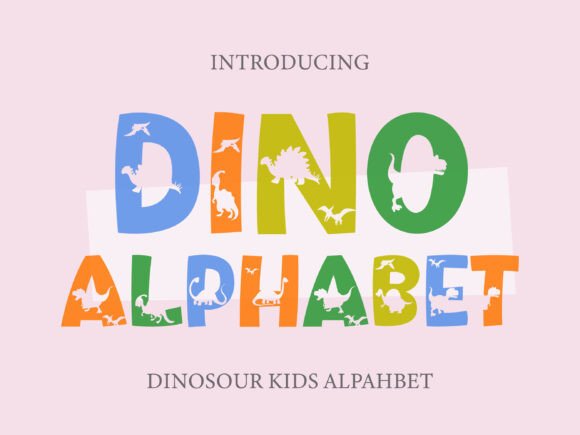 Dino Alphabet: A Playful Display Font for Branding That Stands Out