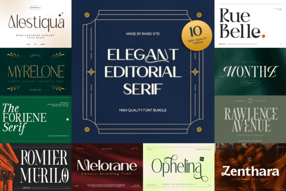 Elegant Editorial Serif Font for Timeless Branding