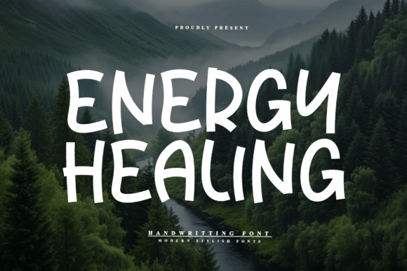 Energy Healing: A Friendly Display Font for Small Business Branding