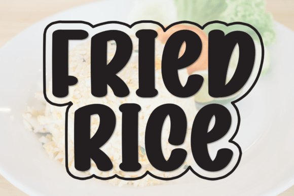 Fried Rice Font: A Bold Display Typeface for Editorial Impact