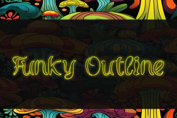 Funky Outline: A Display Font That Pops on Every Screen