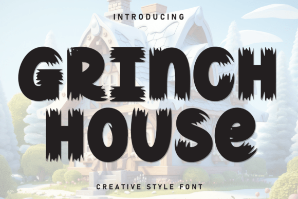 Grinch House: A Handwritten Display Font for Editorial Charm