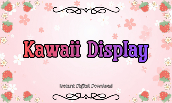 Kawaii Display Font: Sweet, Bold & Brand-Ready