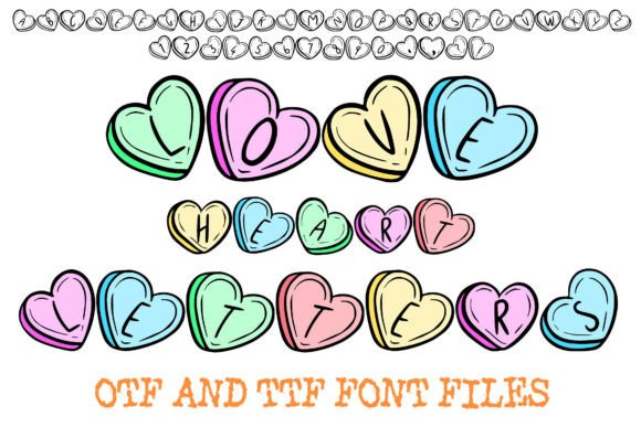 Love Heart Letters: A Playful Display Font for Digital Brand Moments