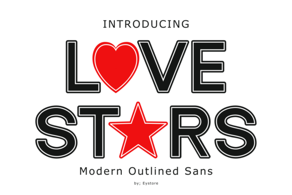Love Stars: A Display Font That Feels Like a Warm Invitation