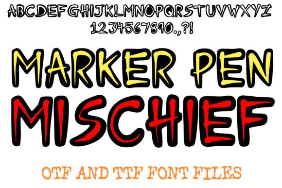 Marker Pen Mischief: The Display Font That Makes Your Headlines Feel Alive