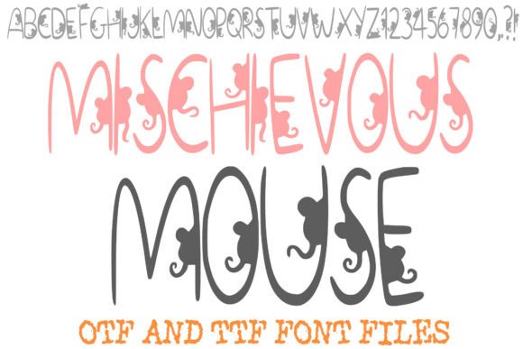 Mischievous Mouse: A Delightful Display Typeface for Thoughtful Design