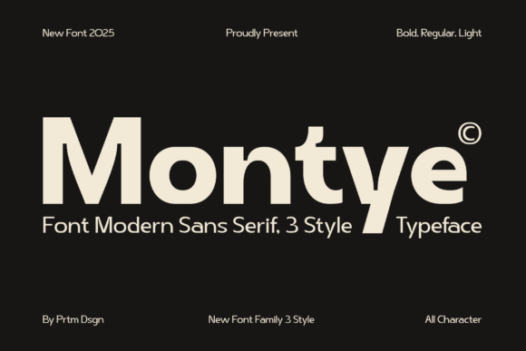 Montye: A Modern Sans Serif Typeface That Elevates Real Business Branding