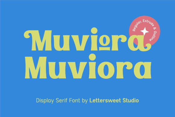 Muviora: A Bold, Playful Display Serif That Feels Like a Smile