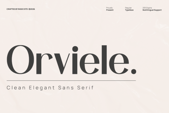 Orviele: A Premium Sans Serif Font for Handmade Elegance
