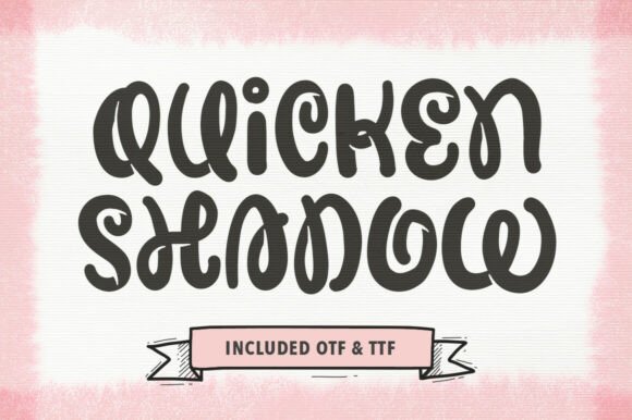 Quicken Shadow: A Playful Display Typeface for Bold Brand Moments