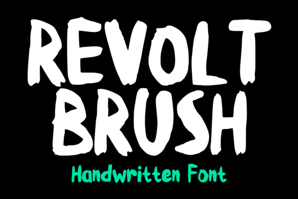 Revolt Brush: A Bold Display Font for Edgy Brand Identities