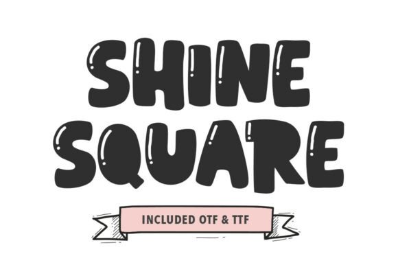 Shine Square: A Bold Display Typeface for Digital Brand Impact