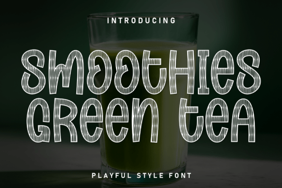 Smoothies Green Tea: A Handwritten Display Font for Warm, Inviting Web Design