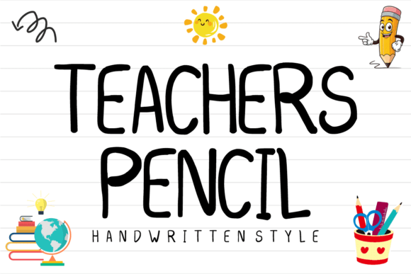 Teachers Pencil: A Warm, Handwritten Display Font for Digital Brands