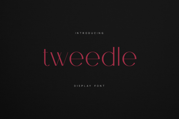 Tweedle Display: A Refined Serif for Campaign Headlines
