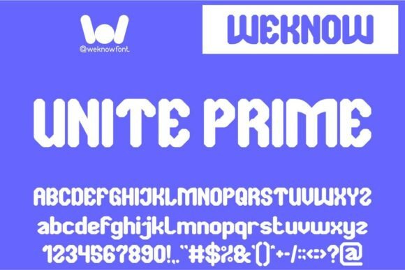 Unite Prime: A Futuristic Display Font for Bold Digital Branding