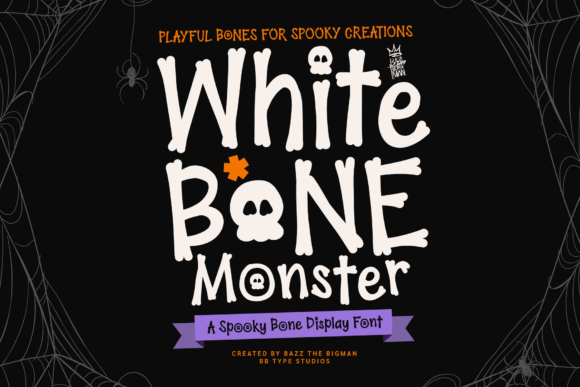 Whitebone Monster: A Halloween Display Font That Delivers Digital Drama
