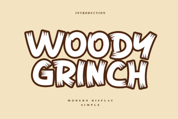 Woody Grinch: A Display Font That Makes Your Brand Feel Handmade & Memorable